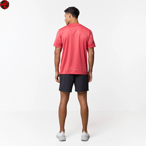 Men's T Shirt and Shorts <b>Set</b> Crew Neck <b>Knitted</b> Sports Activewear Lounge Outfit Summer Gym Tracksuit Short 2 Piece <b>Set</b> - Product Image 2