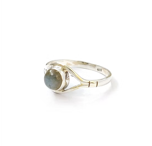 Anillo de labradorita en forma de ojo, plata de ley 925, gema, colección hecha a mano, joyería de plata fina, precio al por mayor - Product Image 2