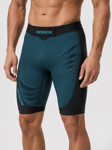 Pantalones Cortos de Compresión WABSON SPORTS para Hombre, Corte Regular, 100% Poliéster, Absorben la Humedad, Transpirables, de Secado Rápido, para Artes Marciales Mixtas - Product Image 1