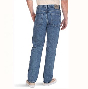 Hot Sell Stretch Regular Fit Pants Men Business Casual Classic Style Fashion Denim Trousers Men's Mid <b>Jeans</b> - Product Image 3