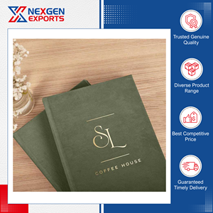 Nueva Llegada de Stock, Cubierta de Menú de Cuero PU Ecológico Hecha a Mano de Calidad Excepcional y Altamente Duradera con Logotipo Personalizado para Uso en Restaurantes - Product Image 4