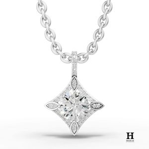 Elegant Star-Shaped Diamond <b>Pendant</b> Necklace in <b>Solid</b> <b>Gold</b> – Fine Jewelry by Heerak Diamonds - Product Image 1