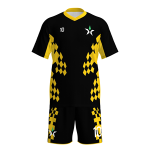 Maillot de football personnalisé MYTH STAR de qualité supérieure, tissage diamanté Royal Engineered, bordure haute visibilité, uniforme d'élite - Product Image 4