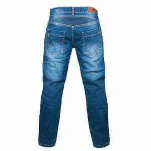 Jeans de Hombre de Mezclilla 100% Algodón, Corte Recto, Estilo Casual, Tejido de Invierno de Primera Calidad, Lavado, Estilo Urbano, Ajuste Regular - Product Image 1