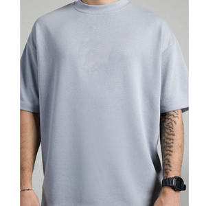 Camiseta Casual de Algodón 100% para Hombre, Corte Regular, Logotipo Personalizado en la Parte Delantera, Antiarrugas, Transpirable, Tejido de Punto de 210 g, Manga Corta, Cuello Redondo - Product Image 2