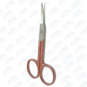 Herramientas para Uñas, Cuidado de Cutículas, Decoración de Uñas y Calidad Profesional de Salón, Cortaúñas Curvo de Acero Inoxidable Rojo de 4 Pulgadas - Product Image 2