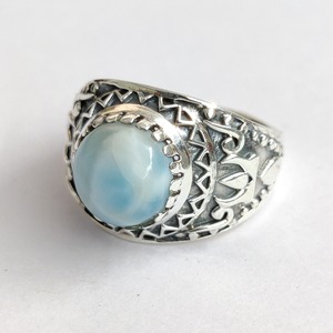 Bague en Larimar de 6,5 grammes, élégante et stylée, accessoire de montre - Product Image 1