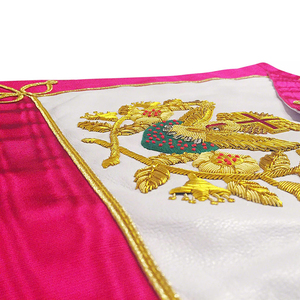Tablier maçonnique Rose Croix 18e degré en peau d'agneau sur mesure de haute qualité, tout nouveau, pour la cérémonie des Maçons, tabliers maçonniques personnalisés - Product Image 6