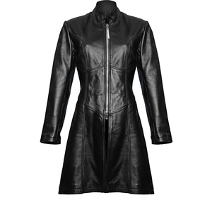 For Wear Women's <b>Winter</b> <b>Leather</b> <b>Jacket</b>-Customizable Adult Size Waterproof & Breathable Canvas Shell Cow Skin <b>Leather</b> Detail - Product Image 4