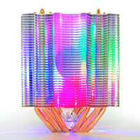 Refroidisseur CPU Snowman MX6 RGB Ultra-Silencieux à Refroidissement par Air à 6 Caloducs pour Intel 1155/1150/1151 1700 Compatible avec les PC de Bureau