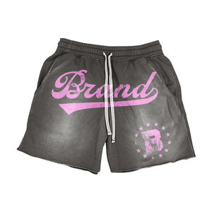 Conjunto de Dos Piezas de Algodón Rosa para Hombre 2026 |   Camiseta de Jersey y Pantalones Cortos de Felpa |   Conjunto Deportivo de Talla Grande 100% Algodón OEM - Product Image 5