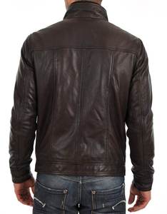Best Selling <b>Mens</b> PU Leather Jacket High Quality Genuine Leather Style Casual Fashion <b>Long</b> Sleeve Winter <b>Coat</b> Customizable - Product Image 6