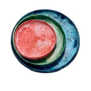 Plat de service en résine blanche pour aliments et fruits, bol à salade en résine de bonne qualité, vaisselle décorative personnalisée pour la restauration et la cuisine - Product Image 3