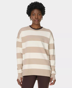 Sweat-shirts à capuche en molleton pour femmes, col rond, avec logo personnalisé, pull à capuche oversize pour femmes - Product Image 3