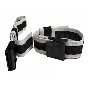 HANDSCHUHE INDUSTRIES Adjustable Blood Flow Restriction <b>Band</b> Black White Striped Polyester <b>Exercise</b> Strap Durable Arm Leg - Product Image 1