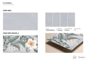 แผ่นพอร์ซเลนแกะสลักลายนูนสมัยใหม่ ขนาด 60x120 ซม. 600x1200 มม. 24x48 นิ้ว ผิวสัมผัสพรีเมียม สำหรับพื้นที่สถาปัตยกรรมระดับไฮเอนด์ - Product Image 2