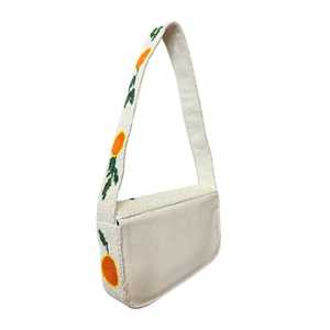 Bolso de Hombro con Cuentas de Frutas Naranjas, Bolso de Cuentas de Cítricos Hecho a Mano, Bolso de Verano para Vacaciones, Bolso de Cuentas Decorativo, Bolso de Frutas Adorable, Regalo - Product Image 1