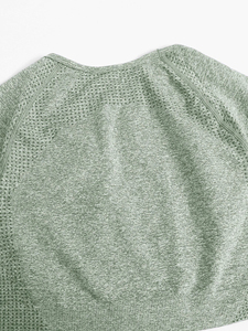 T-shirt court décontracté pour femme, col rond, manches courtes, coupe ajustée, respirant, de haute qualité - Product Image 6
