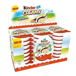 Kinderr Crema de Leche y Chocolate Crujiente 19g 24 Unidades, Paquete Económico de Snacks de Chocolate Crujiente con Crema de Leche, Venta al Por Mayor a Precio Muy Económico - Product Image 1