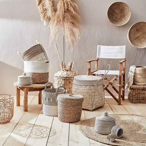 Water hyacinth <b>basket</b> woven in the shape of a pineapple Handmade Storage <b>Basket</b> Wholesale eco-friendly Made in Vietnam - Product Image 4