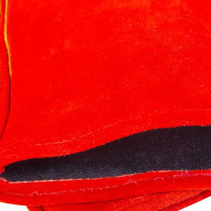 Guantes de Trabajo de Seguridad Hechos en Pakistán, Transpirables, de Cuero con Forro de Algodón, Puño Reforzado, Antideslizantes para Soldadura - Product Image 4