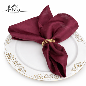 Handcrafted Brass Spiral Napkin Ring Elegant <b>Table</b> Setting Holder Decorative Dining Napkin Accessory for Wedding and Home Decor - Product Image 1