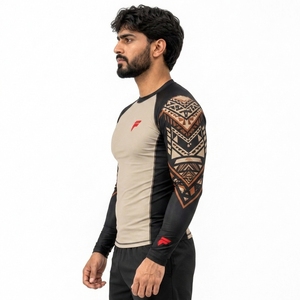 High performance <b>men</b> <b>rash</b> <b>guard</b> providing stretch comfort breathable design and durable construction for active users - Product Image 3