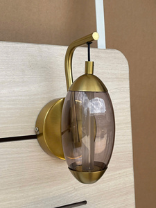 Lumetal Wall <b>Lamp</b> 9W LED Modern Button Control Indoor Middle Glass + Metal 3000K (<b>Warm</b> White) - Product Image 5