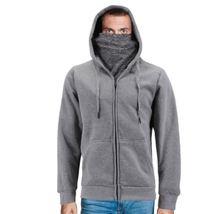 Top Premium Winter Polar Fleece Ninja Hoodie <b>Jacket</b> Custom Heavyweight Sherpa Fleece <b>Warm</b> Breathable Zipper up Face Ninja Hoodie - Product Image 4