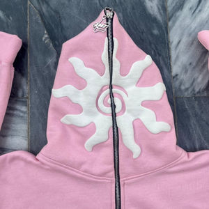 Sweat à capuche intégral zippé pour homme en molleton de coton, personnalisable pour broderie, coupe oversize, directement de l'usine à prix raisonnables - Product Image 6