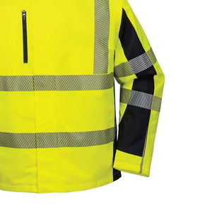 High Visibility Reflective Safety Hoodie with ANSI Class 3 Waterproof <b>LED</b> Flash Customized Logo for Men Outdoor Work Wear - Product Image 6