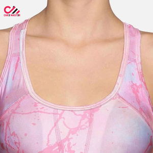 Sujetador Deportivo Sin Costuras de Alta Sujeción con Diseño Sublimado y Logotipo Personalizado de Calidad Premium 2026 para Mujer - Product Image 4