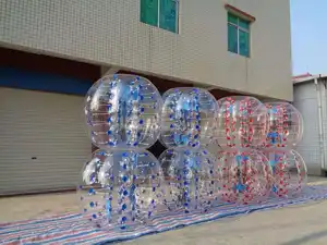 2024 Offre Spéciale de haute qualité TPU PVC matériel ballon de football gonflable géant/ballon de football pare-chocs