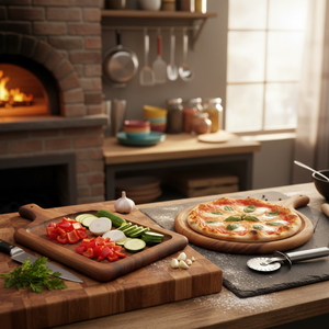 Tabla de Quesos y Charcutería Premium Grande de Madera de Acacia con Asa |   Tabla de Servir y Cortar Ecológica para Cocina y Regalos - Product Image 5