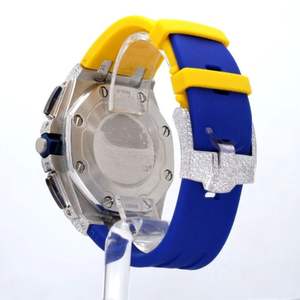 Reloj de Diamantes Cultivados en Laboratorio DEF de Alta Calidad, Diamantes Incoloros, Estilo Hip Hop - Product Image 3