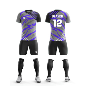 Uniforme de Fútbol de Último Diseño y Nuevo Estilo, Uniforme de Fútbol de Color Sólido de Primera Calidad para Venta en Línea - Product Image 1