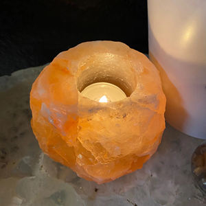 Elegantes Portavelas de Sal del Himalaya Hechos a Mano, Artesanía Natural, Tacto Real, Tamaño Personalizado, Venta al por Mayor - Product Image 2