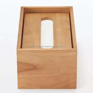 Porte-mouchoirs en bois écologique avec une finition lisse et un design pratique - Product Image 4