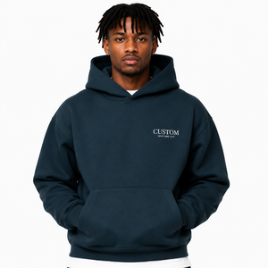 Custom Rhinestone Brown <b>Pullover</b> Hoodie Men Heavyweight Oversized Crystal Graphic Hoodies Premium Fleece Drop Shoulder <b>Jumpers</b> - Product Image 4
