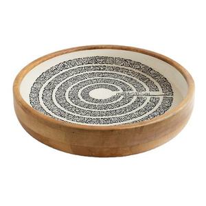 Bol en bois émaillé fait main islamique pour les collations de l'Aïd Ramadan – Fourniture Premium - Product Image 2