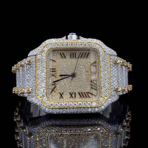 Reloj de Diamante Moissanite de Primera Calidad con Caja Resistente y Movimiento Preciso para Uso Formal y Diario - Product Image 5