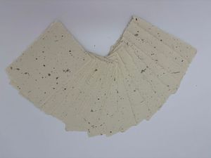 Hojas de Papel Hechas a Mano con Borde Decorativo de Hoja de Salvia para Invitaciones, Caligrafía, Manualidades y Papelería de Lujo - Product Image 5