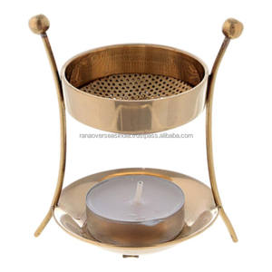 เตาเผาเครื่องหอมโลบาห์นทองเหลืองแท้ กลิ่นไม้จันทน์และมะลิ ทำด้วยมือ สำหรับการทำสมาธิ - Product Image 3