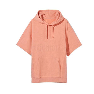 Fashion Wear Two Piece Hooded Casual Solid Men's Breathable <b>Lightweight</b> <b>Hoodies</b> Shorts Set Designed Daily Gym Street Style - Product Image 5