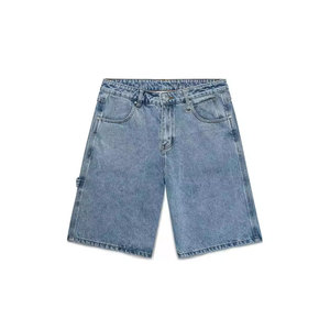 Shorts en jean délavé coupe ample pour homme, style streetwear vintage, unisexe, été, vente en gros, nouvelle collection - Product Image 6