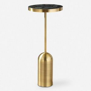 Hot Selling <b>Round</b> Metal Drink <b>Table</b> Antique Black Tripod Stand Handmade Accent <b>Side</b> <b>Table</b> for Living Room Hotel Lobby Decor Home - Product Image 6
