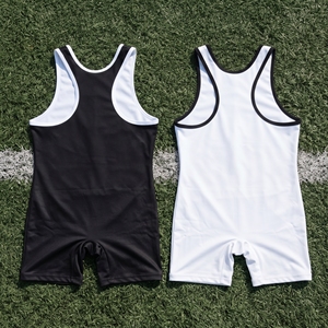 Combinaison de lutte professionnelle, uniforme de musculation et de lutte, combinaison de lutte athlétique pour la compétition et l'entraînement, en polyester extensible - Product Image 3