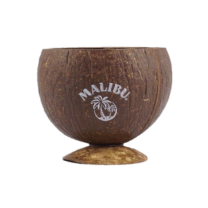 Gobelet en noix de coco personnalisé gravé sur mesure, écologique, bol en coquille de noix de coco avec logo, verre à cocktail tropical 500 ml - Product Image 5