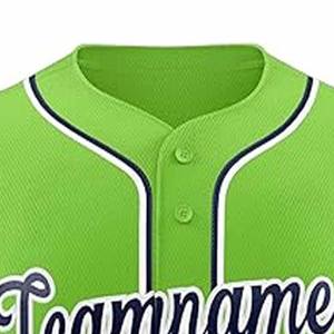 ชุดเบสบอลแบบสปอร์ต เสื้อเจอร์ซีย์แขนสั้น ระบายอากาศได้ดี  ขนาดใหญ่พิเศษ คุณภาพสูง ผลิตจากโพลีเอสเตอร์ 100%  จัดส่งโดย Dress Sports - Product Image 2