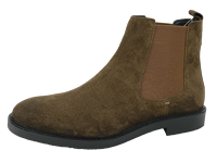 Sepatu Chelsea Pria, Bahan Kulit Nappa, Sol TPR, Model Slip-On, Resleting Samping, Midsole EVA Bernapas, Nyaman untuk Semua Musim, Warna Solid